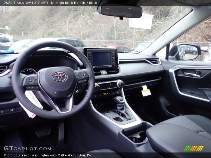 Midnight Black Metallic / Black 2020 Toyota RAV4 XLE AWD