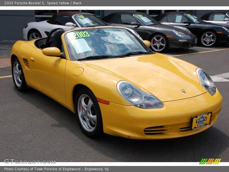 Speed Yellow / Black 2003 Porsche Boxster S