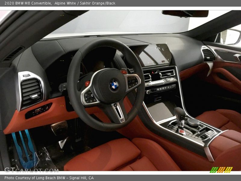 Alpine White / Sakhir Orange/Black 2020 BMW M8 Convertible