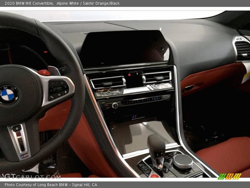 Alpine White / Sakhir Orange/Black 2020 BMW M8 Convertible