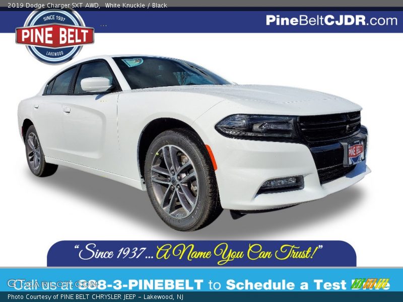 White Knuckle / Black 2019 Dodge Charger SXT AWD