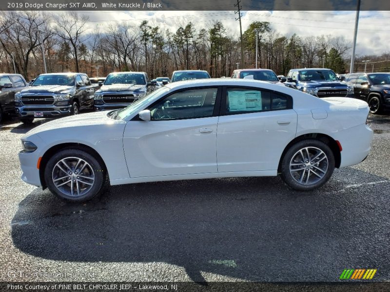 White Knuckle / Black 2019 Dodge Charger SXT AWD