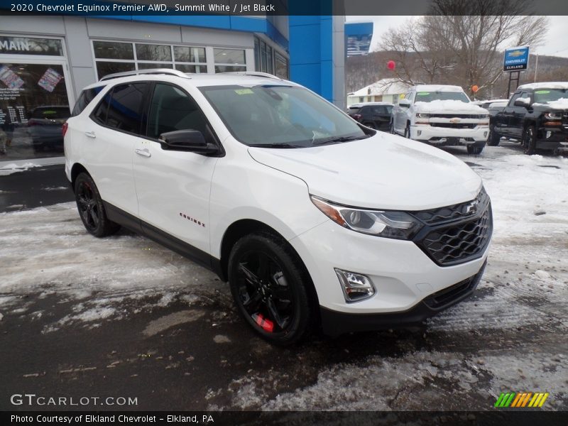 Summit White / Jet Black 2020 Chevrolet Equinox Premier AWD