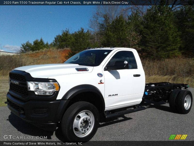 Bright White / Black/Diesel Gray 2020 Ram 5500 Tradesman Regular Cab 4x4 Chassis