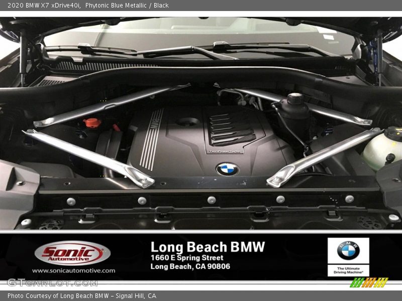 Phytonic Blue Metallic / Black 2020 BMW X7 xDrive40i