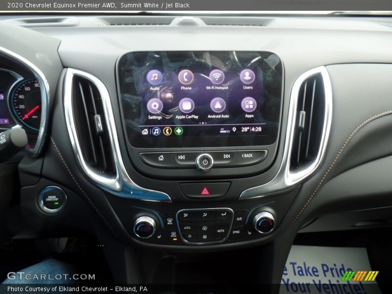 Summit White / Jet Black 2020 Chevrolet Equinox Premier AWD