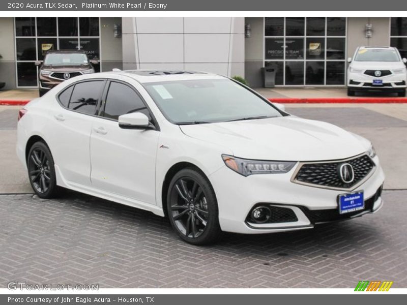 Platinum White Pearl / Ebony 2020 Acura TLX Sedan