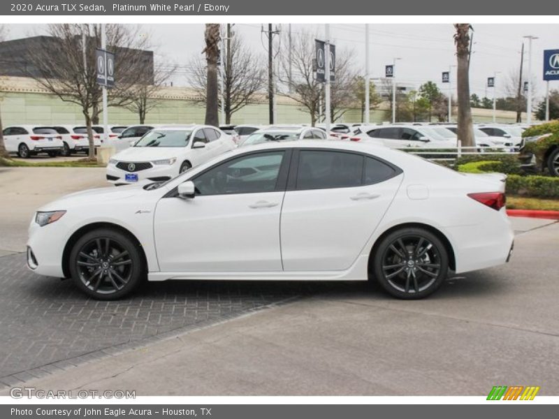 Platinum White Pearl / Ebony 2020 Acura TLX Sedan
