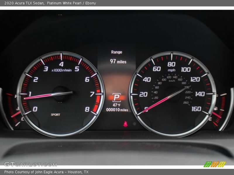 Platinum White Pearl / Ebony 2020 Acura TLX Sedan