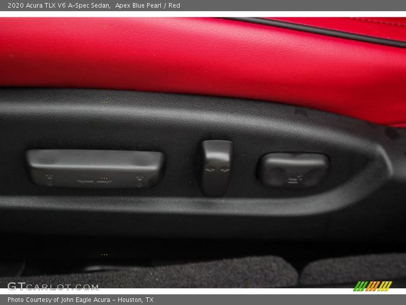 Apex Blue Pearl / Red 2020 Acura TLX V6 A-Spec Sedan