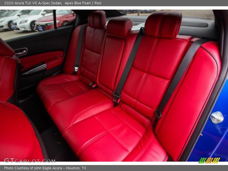 Apex Blue Pearl / Red 2020 Acura TLX V6 A-Spec Sedan