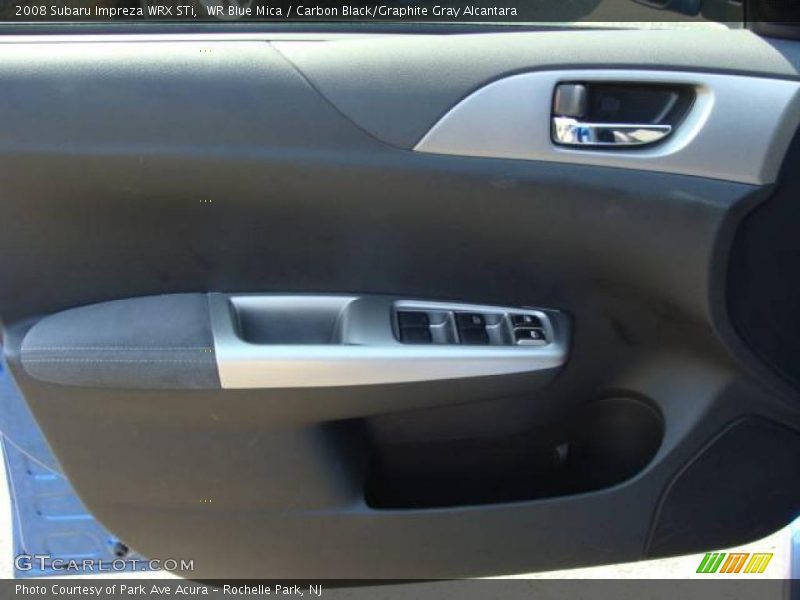 WR Blue Mica / Carbon Black/Graphite Gray Alcantara 2008 Subaru Impreza WRX STi