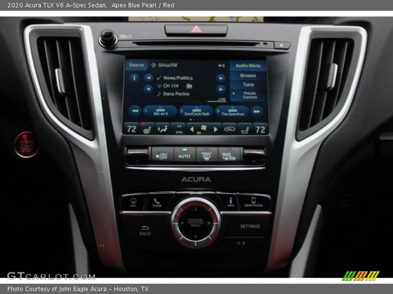 Apex Blue Pearl / Red 2020 Acura TLX V6 A-Spec Sedan