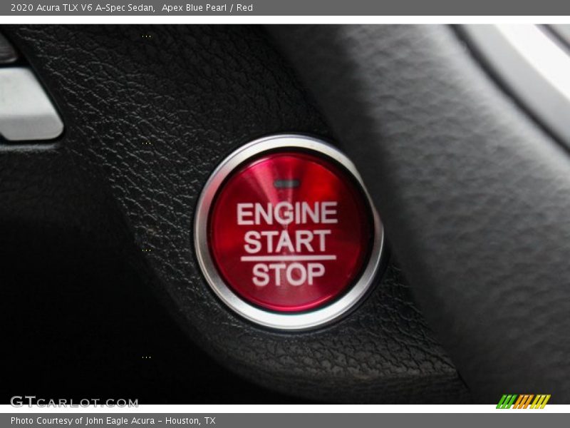 Apex Blue Pearl / Red 2020 Acura TLX V6 A-Spec Sedan
