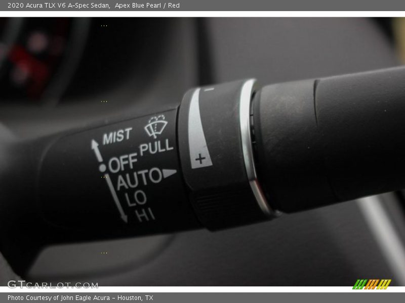 Apex Blue Pearl / Red 2020 Acura TLX V6 A-Spec Sedan