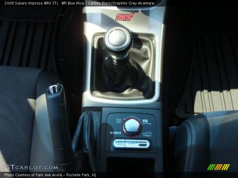 WR Blue Mica / Carbon Black/Graphite Gray Alcantara 2008 Subaru Impreza WRX STi