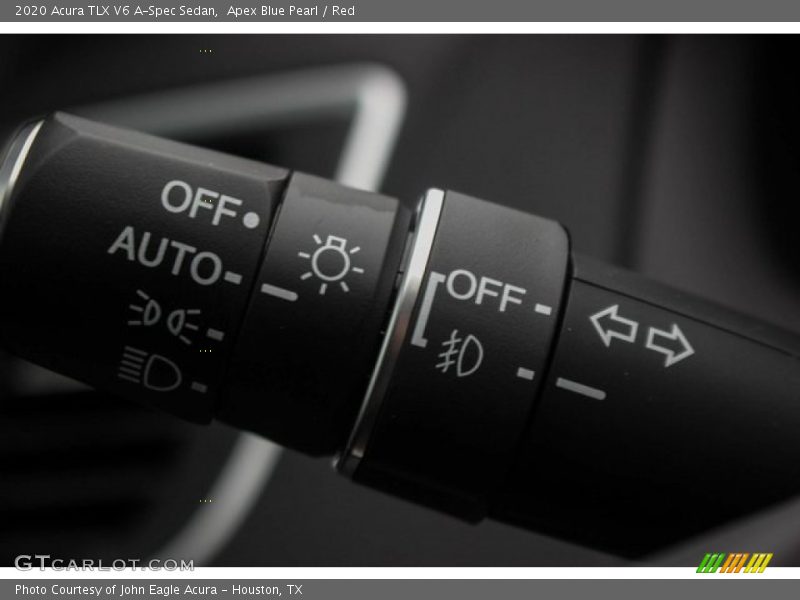 Apex Blue Pearl / Red 2020 Acura TLX V6 A-Spec Sedan