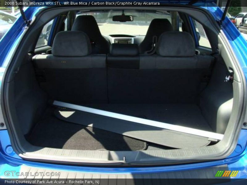 WR Blue Mica / Carbon Black/Graphite Gray Alcantara 2008 Subaru Impreza WRX STi