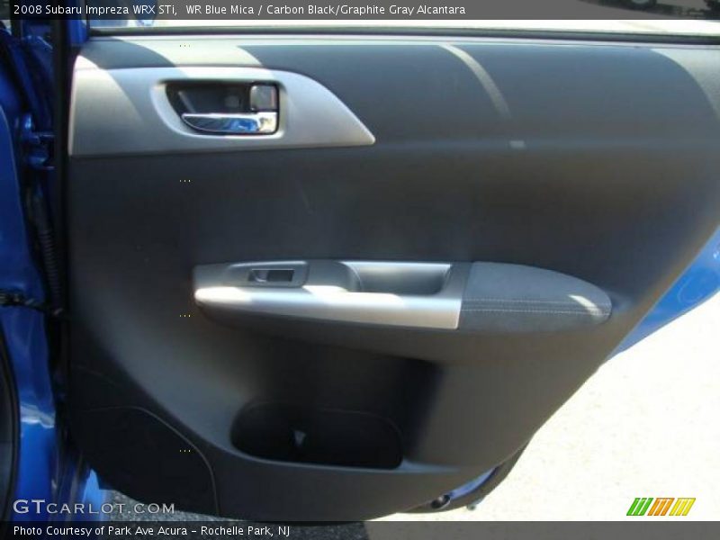 WR Blue Mica / Carbon Black/Graphite Gray Alcantara 2008 Subaru Impreza WRX STi