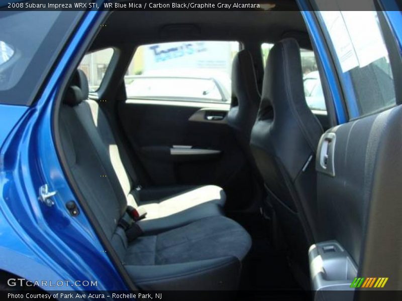 WR Blue Mica / Carbon Black/Graphite Gray Alcantara 2008 Subaru Impreza WRX STi