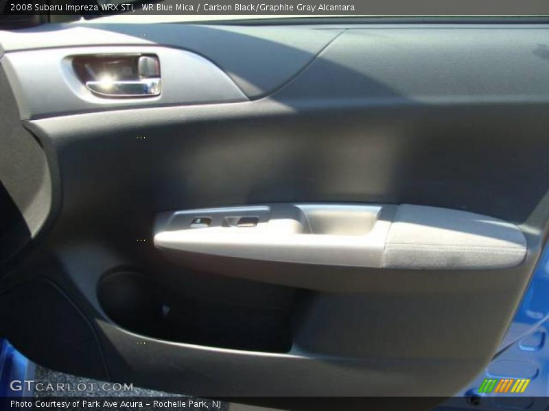 WR Blue Mica / Carbon Black/Graphite Gray Alcantara 2008 Subaru Impreza WRX STi