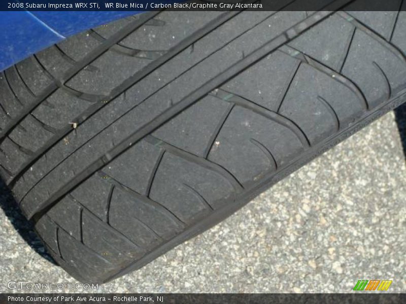 WR Blue Mica / Carbon Black/Graphite Gray Alcantara 2008 Subaru Impreza WRX STi