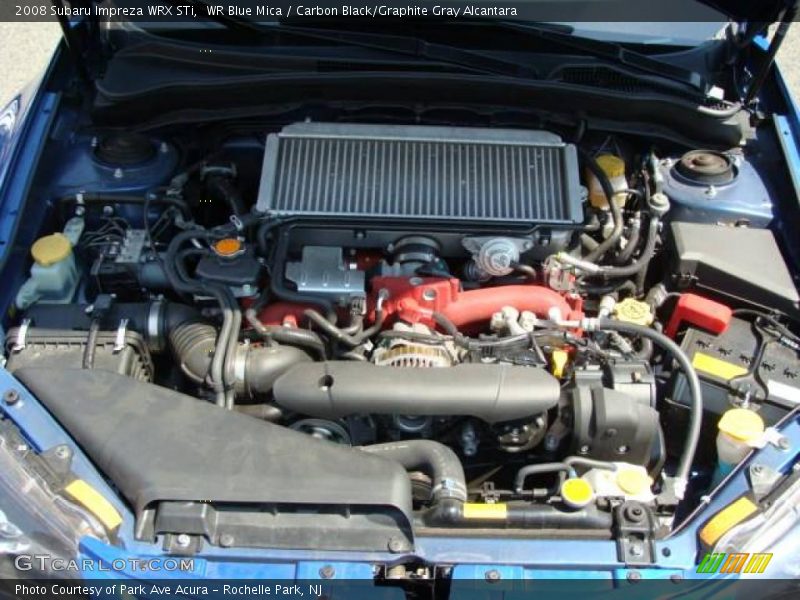 WR Blue Mica / Carbon Black/Graphite Gray Alcantara 2008 Subaru Impreza WRX STi