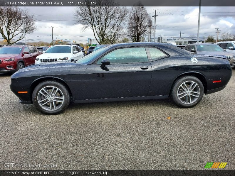 Pitch Black / Black 2019 Dodge Challenger SXT AWD