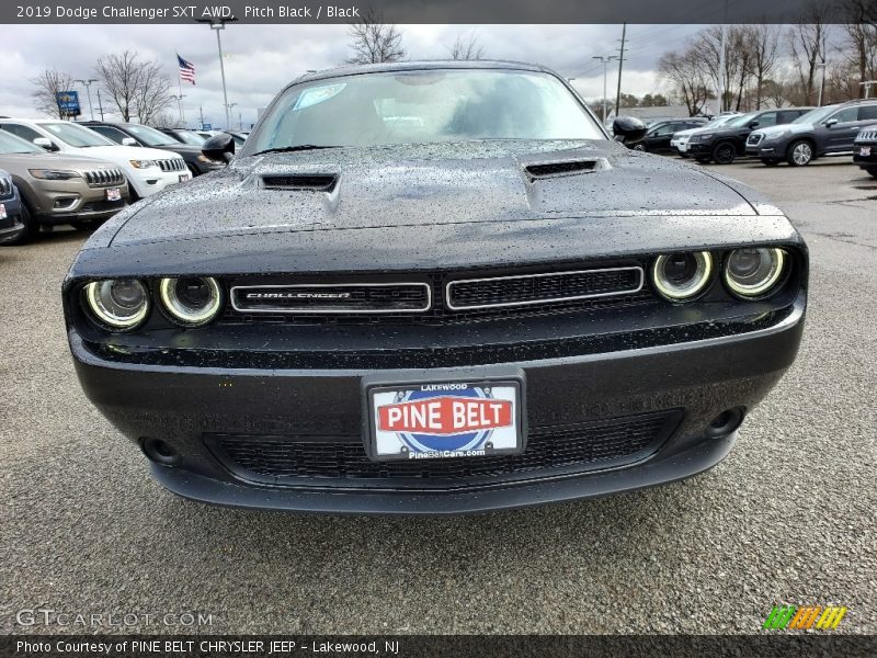 Pitch Black / Black 2019 Dodge Challenger SXT AWD