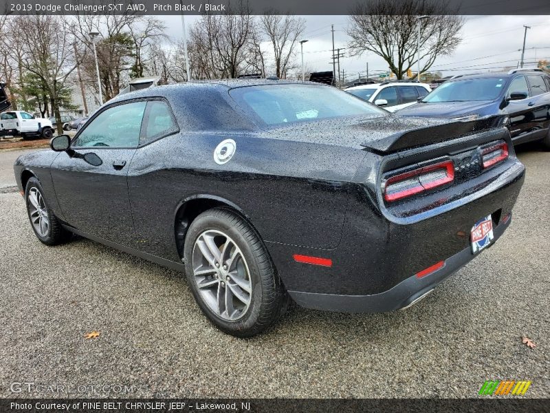 Pitch Black / Black 2019 Dodge Challenger SXT AWD