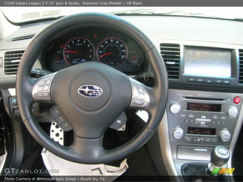 Diamond Gray Metallic / Off Black 2008 Subaru Legacy 2.5 GT spec.B Sedan