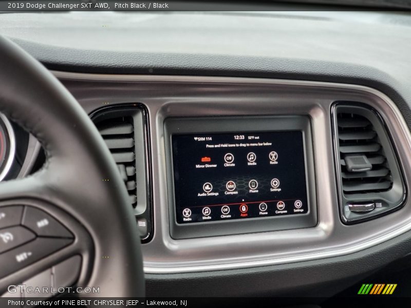 Pitch Black / Black 2019 Dodge Challenger SXT AWD