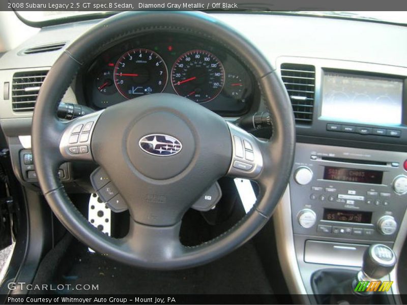 Diamond Gray Metallic / Off Black 2008 Subaru Legacy 2.5 GT spec.B Sedan