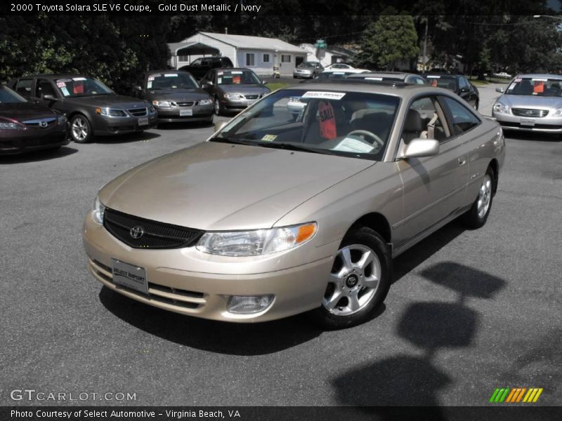 Gold Dust Metallic / Ivory 2000 Toyota Solara SLE V6 Coupe