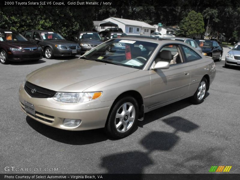 Gold Dust Metallic / Ivory 2000 Toyota Solara SLE V6 Coupe