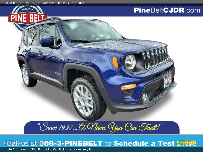 Jetset Blue / Black 2020 Jeep Renegade Latitude 4x4