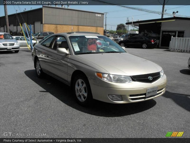 Gold Dust Metallic / Ivory 2000 Toyota Solara SLE V6 Coupe