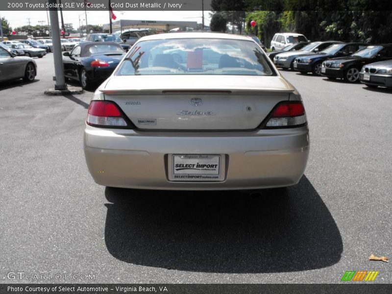 Gold Dust Metallic / Ivory 2000 Toyota Solara SLE V6 Coupe