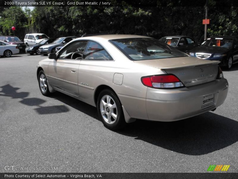 Gold Dust Metallic / Ivory 2000 Toyota Solara SLE V6 Coupe