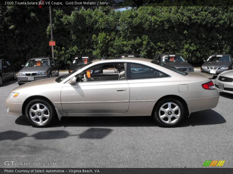 Gold Dust Metallic / Ivory 2000 Toyota Solara SLE V6 Coupe