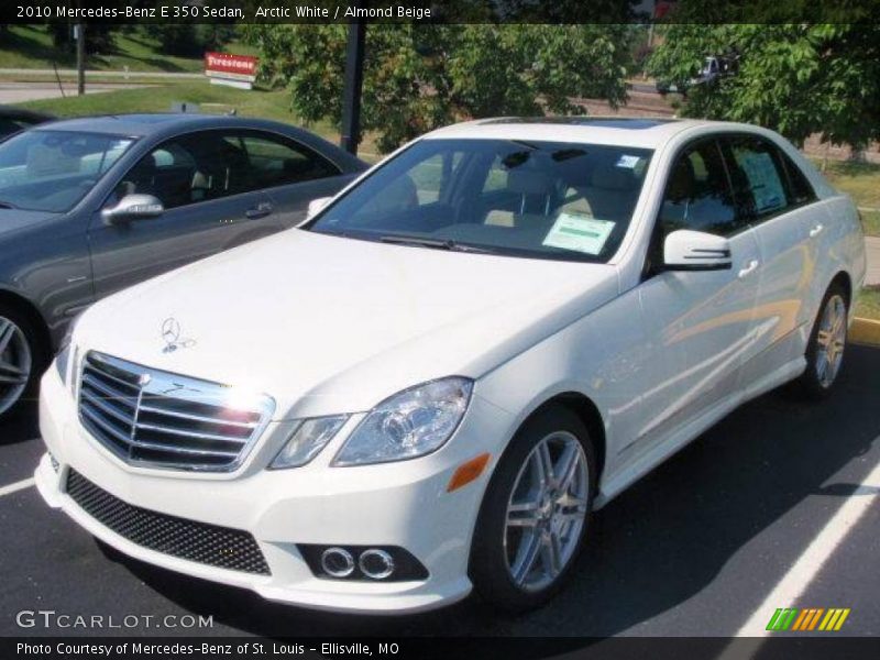 Arctic White / Almond Beige 2010 Mercedes-Benz E 350 Sedan