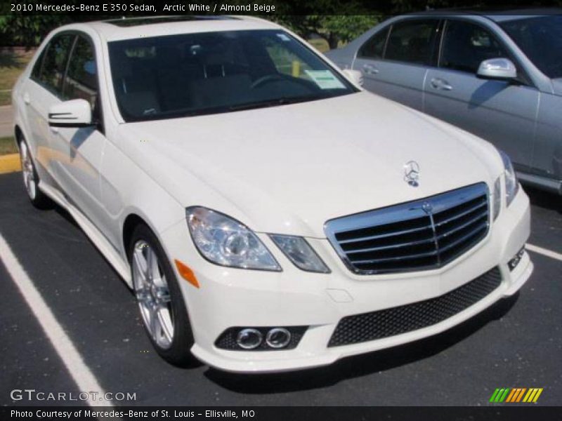 Arctic White / Almond Beige 2010 Mercedes-Benz E 350 Sedan