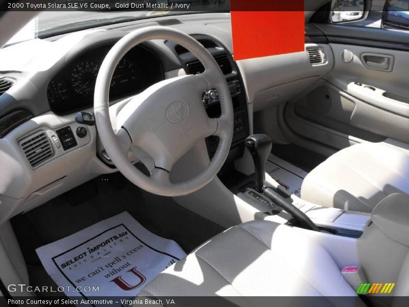Gold Dust Metallic / Ivory 2000 Toyota Solara SLE V6 Coupe