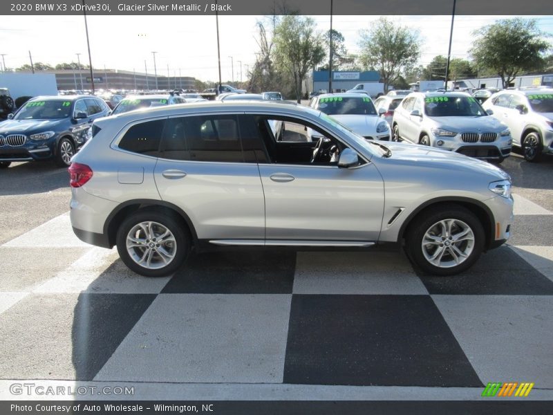 Glacier Silver Metallic / Black 2020 BMW X3 xDrive30i