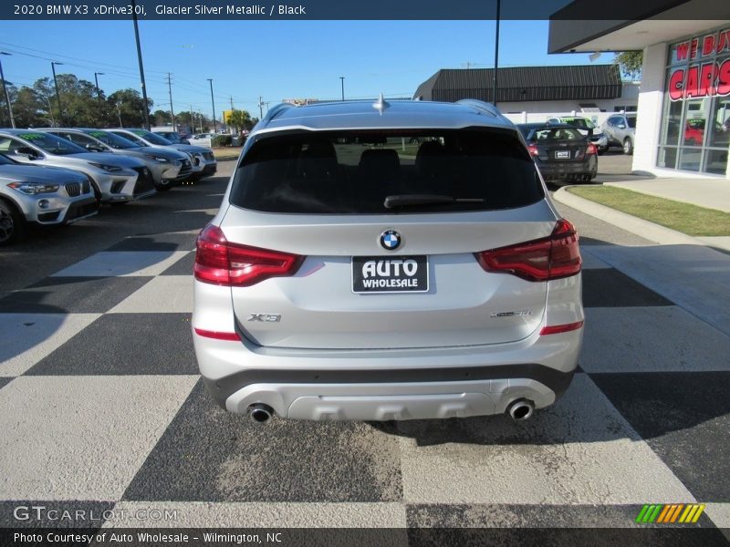 Glacier Silver Metallic / Black 2020 BMW X3 xDrive30i