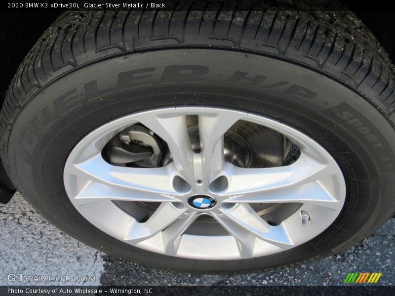 Glacier Silver Metallic / Black 2020 BMW X3 xDrive30i