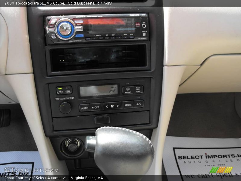 Gold Dust Metallic / Ivory 2000 Toyota Solara SLE V6 Coupe