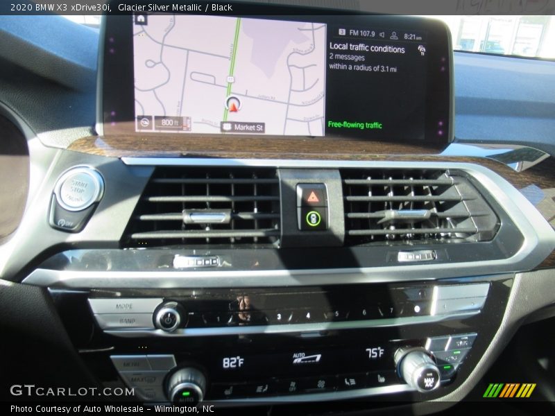 Glacier Silver Metallic / Black 2020 BMW X3 xDrive30i
