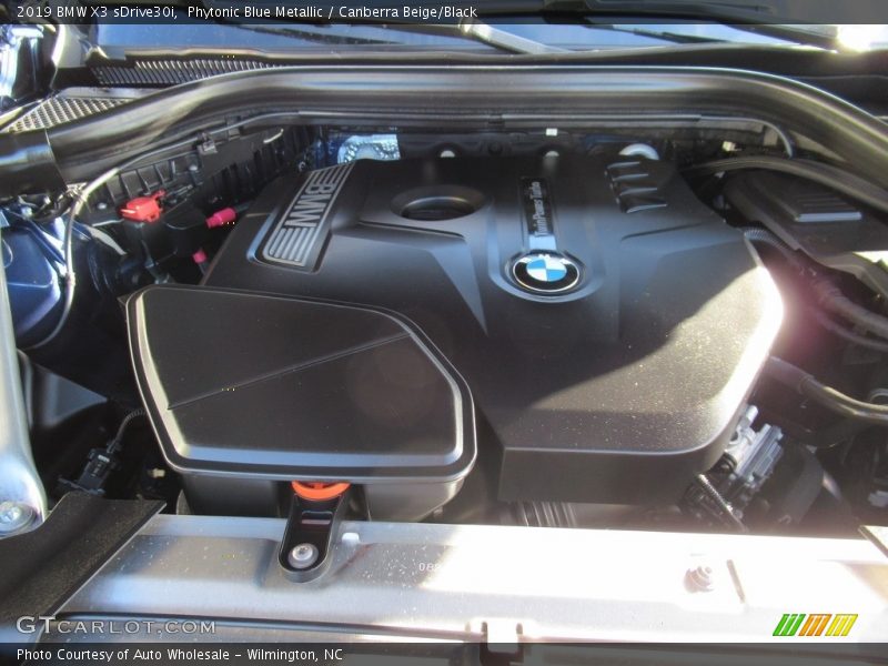 Phytonic Blue Metallic / Canberra Beige/Black 2019 BMW X3 sDrive30i