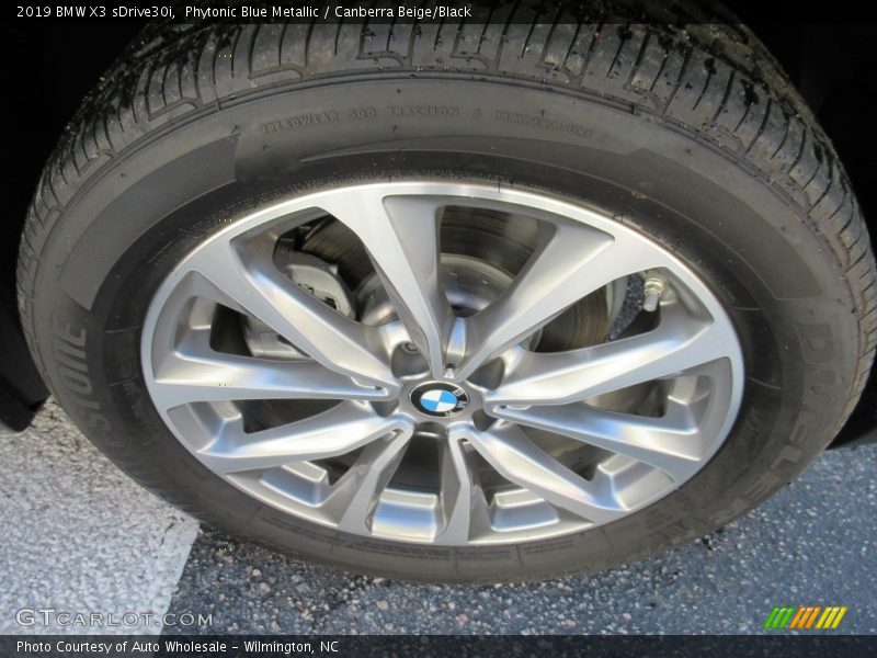 Phytonic Blue Metallic / Canberra Beige/Black 2019 BMW X3 sDrive30i